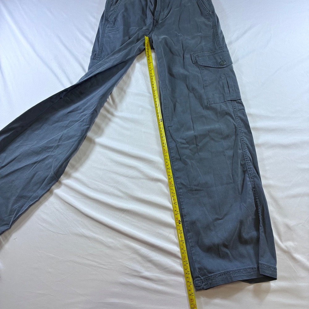 American Eagle Dreamy Drape Baggy Wide Leg Cargo Pants Blue Size 23 Regular NWT - Picture 6 of 8